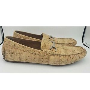 Donald Pliner Mens Natural cork loafers